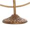17" Bronze Metal Layered Arch Candelabra with Textured Base